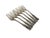 Metal Art Deco Brass Forks by HEFRA, 1960s, Set of 6 For Sale - Image 7 of 8