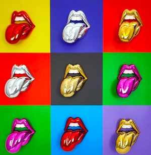 Sagrasse, Pop Lips, 2024, Resin and Marble Powder