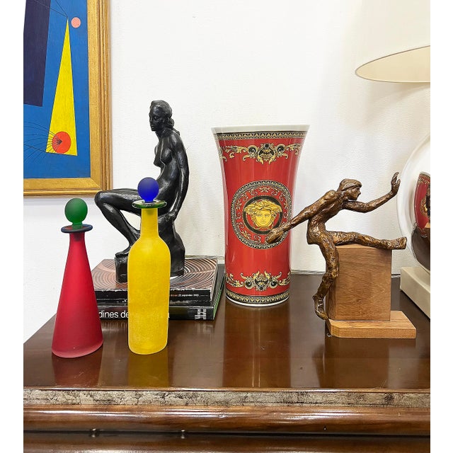 Gianni Versace "Medusa" Vase for Rosenthal Porcelain Offered for sale is the iconic Versace Medusa porcelain vase for...