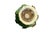 Glass Vintage Brama Frosted Green Art Glass Bowl on Silver-Plated Base For Sale - Image 7 of 11