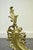 Antique French Louis XV Rococo Style Bronze Brass Acanthus Andirons - A Pair For Sale - Image 4 of 11