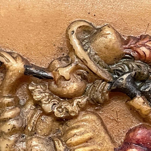 Wood 19th Century Nordic Ceroplast Panel For Sale - Image 7 of 10