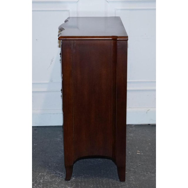 Vintage Georgian Serpentine Fronted Hardwood Chest of Drawers from Ralph Lauren For Sale - Image 13 of 16