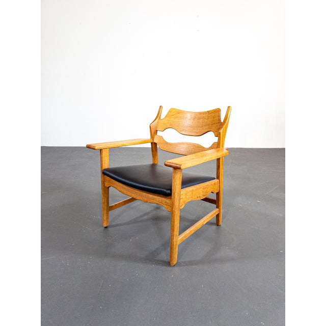 Beige Razorblade Chair by Henning Kjærnulf, 1960s For Sale - Image 8 of 10