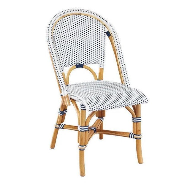 Leroy Rattan-Frame Armless Side Chair Set of 2 by Furniture Classics For Sale - Image 4 of 6
