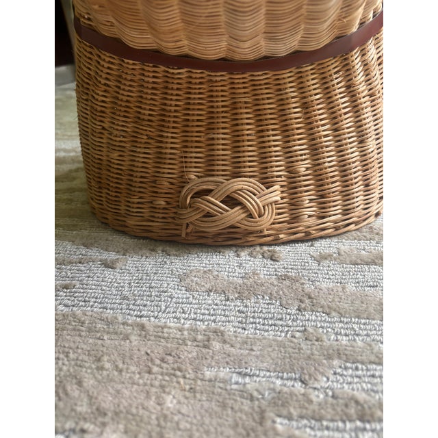 1970s Equestrian Chic Wicker Horse Head For Sale - Image 5 of 8