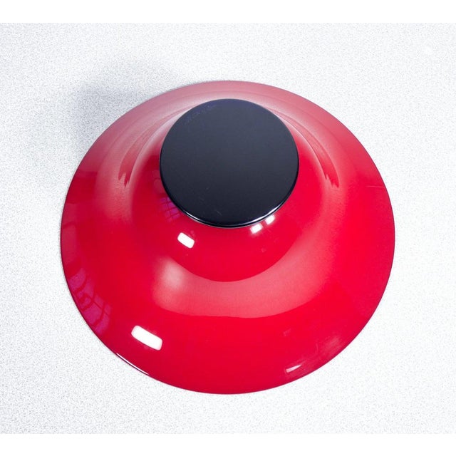 Vase in Red Opal Blown Glass from Venini For Sale - Image 6 of 14