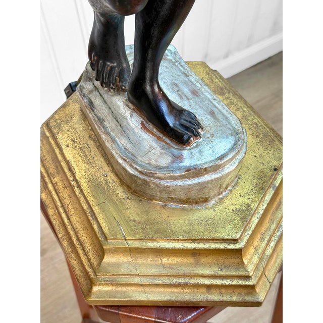 Vintage Italian Venetian Figural Boy Candelabra Table Lamp For Sale - Image 13 of 16