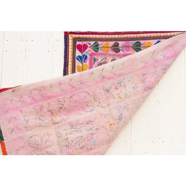 Colorful Mid-Century Indian Tapestry For Sale - Image 10 of 11