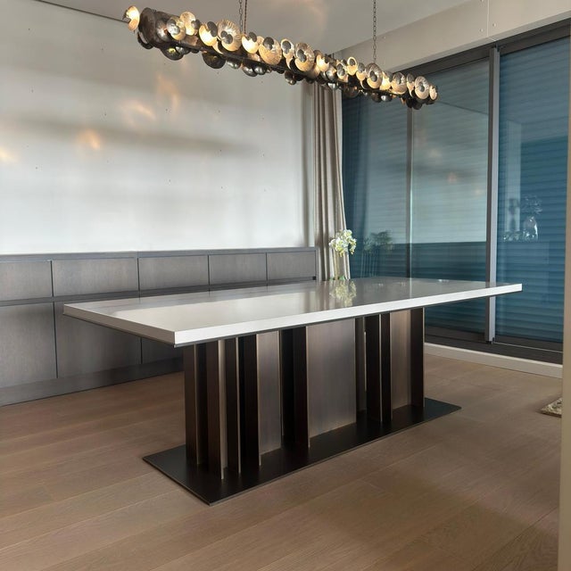 Contemporary Bronze Nila Dining Table by Davide Sozzi for Promemoria, Italy, 2019 For Sale - Image 3 of 12