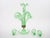 Enhance your living space with this exquisite 19th Century Victorian-style Italian mouth blown Glass Epergne Centerpiece...