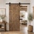 Brown Hand-Carved Sunflower & Botanical Wood Door Panel | Rustic Farmhouse Barn Door Decor 84x36 For Sale - Image 8 of 8