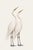 Crane Study I, Neutral Coastal Bird Art Print, 16" X 24" For Sale
