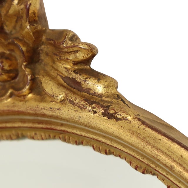 Louis XVI Classic Gold Crested Mirror from Deknudt, 1950s For Sale - Image 13 of 18