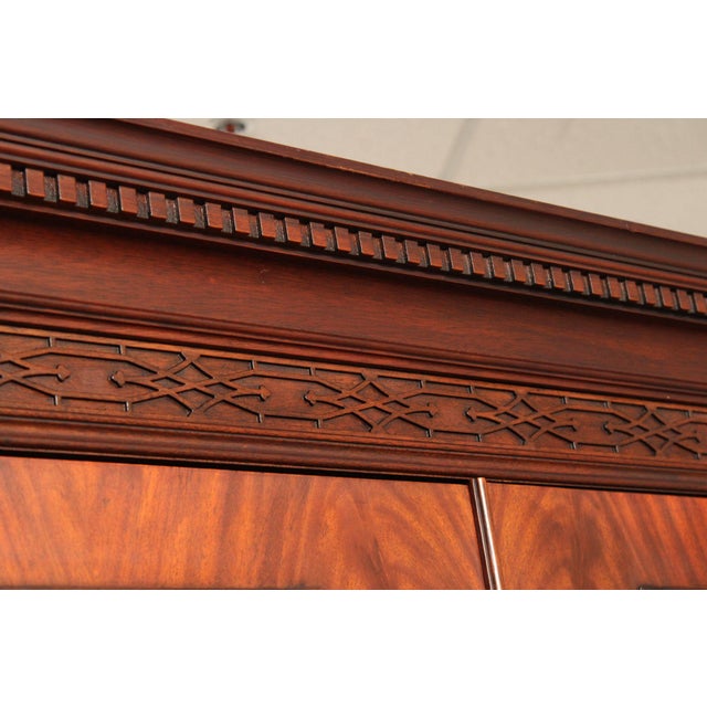 Henkel Harris Georgian Style Mahogany Armoire For Sale - Image 15 of 18