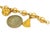 Dangling 4 Charms 21k Gold Link Bracelet For Sale - Image 4 of 4