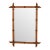 Circa 1920 French Cherry Faux Bamboo Mirror For Sale