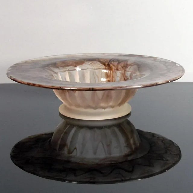 1930s German Oralite Bowl from Walther Glass, 1930s For Sale - Image 5 of 7