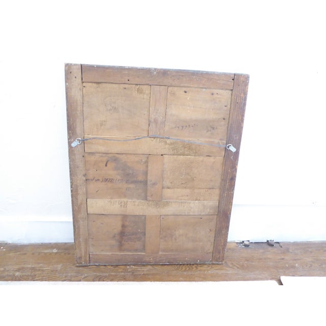 19th Century French Rubbed Gold Mirror For Sale - Image 4 of 4
