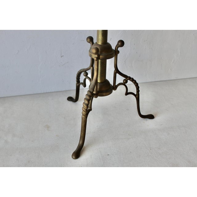 1960s Mid Century Brass Wood Valet Stand For Sale - Image 9 of 12