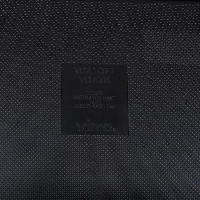 Visasoft Leather Black Cantilever Office Chairs by Vitra, Set of 8 For Sale - Image 10 of 15