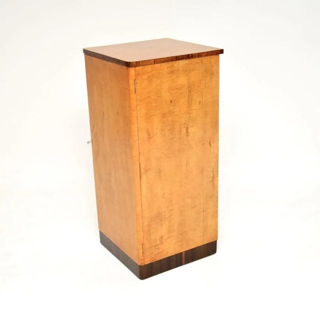 Wood Art Deco Birds Eye Maple and Walnut Cabinet, 1930 For Sale - Image 7 of 12