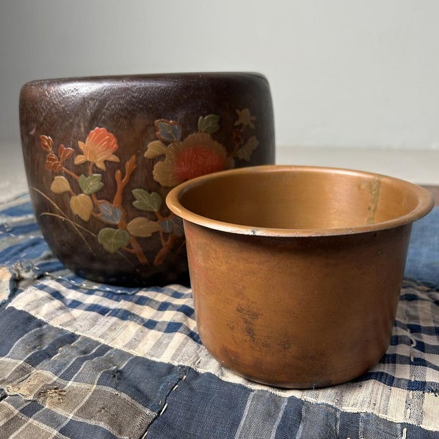 1950s Vintage Japanese Maki-E Hibachi Fire Pot, 1950s For Sale - Image 5 of 10