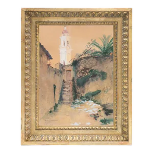 'Menton, France' by Auguste François Gorguet, 1911, École Des Beaux-Arts, Student of Gustave Boulanger and Gerome