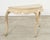 Rococo Rococo Style Faux Painted Demilune Console Table For Sale - Image 3 of 18