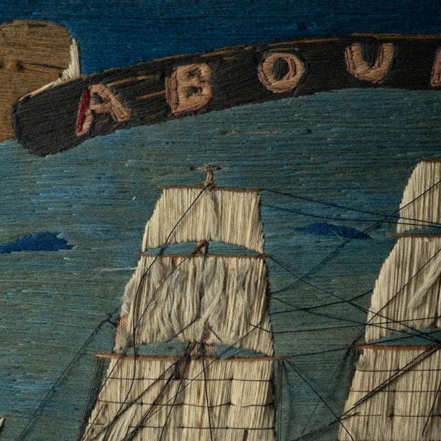 Mid 19th Century English Sailor's Woolwork ("Woolie") of h.m.s. Aboukir, C. 1860 For Sale - Image 5 of 18