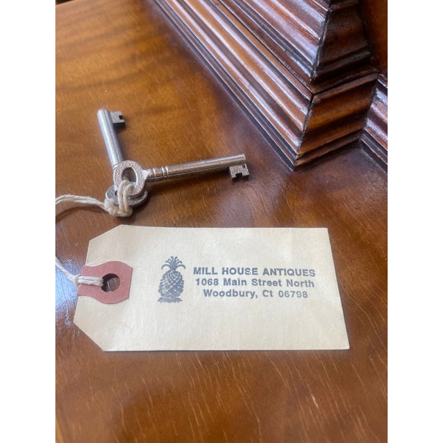 1990s Custom Mill House English Burl Walnut Architectural Breakfront For Sale In New York - Image 6 of 12