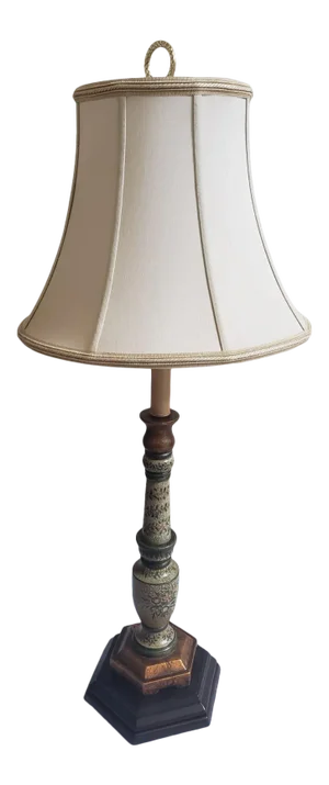 1990s The Bradburn Gallery Painted Table Lamp