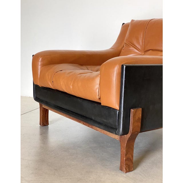 Textile Chair in the style of Claudio Salocchi, 1960s For Sale - Image 7 of 12