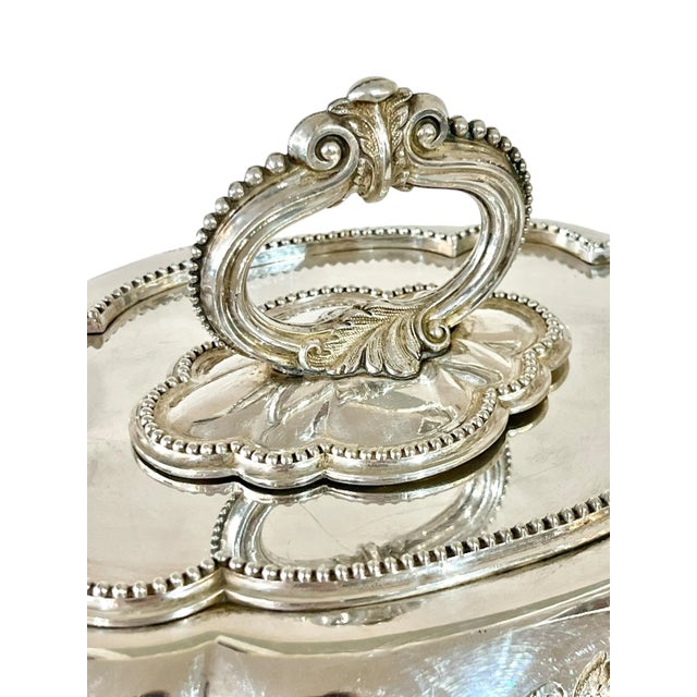 Vintage Engraved Houston Country Club Trophy by Mappin & Webb English Sheffield Plate Serving Dish For Sale - Image 13 of 17