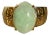 The Elata: Ladies Contemporary Jade Cocktail Ring in 14K For Sale
