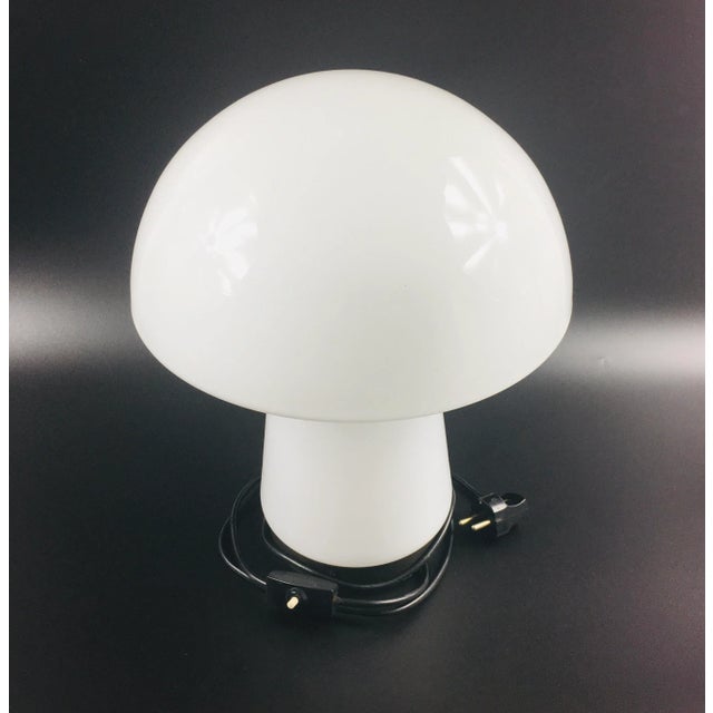 Glass Large Model 6060 Mushroom Table Lamp from Glashütte Limburg, Germany, 1970s For Sale - Image 7 of 12