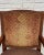 Neoclassical Style Brown Armchair For Sale - Image 4 of 8