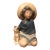1980s Spanish Lladro "Fernando" Boy With Dog Porcelain Figurine - Gres Finish For Sale