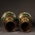 Pair of Vintage Cloisonne Enamel Vases – 11.8" Dragon & Phoenix Bottle Vases For Sale - Image 4 of 10