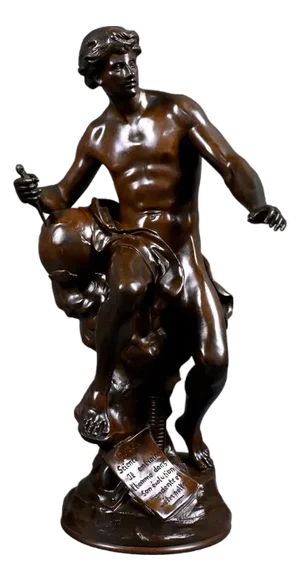 E. Picault, Progress Sculpture, Late 19th Century, Bronze
