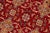 Shabby Chic 1990's Abstract Pak-Persian Red/Gold Wool Rug - 6'1'' X 9'4'' For Sale - Image 4 of 9