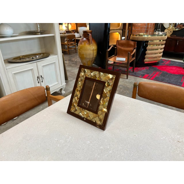 Wood Vintage Italian Picture Frame 1980s For Sale - Image 7 of 7