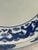 Metal Vintage Blue and White Dragon and Phoenix Chinoiserie 14.75” Charger on Stand For Sale - Image 7 of 12