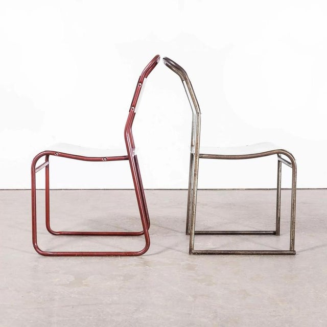 Cox Tubular Metal Outdoor Dining Chairs with Metal Seats from PEL For Sale - Image 10 of 10