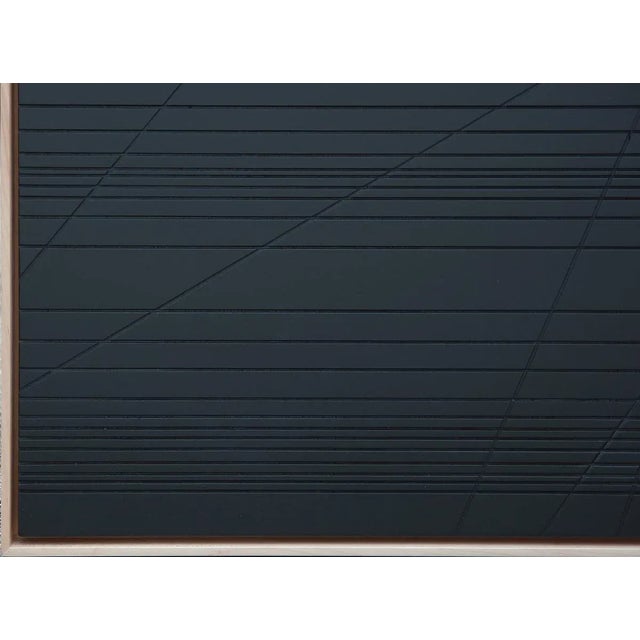 2021 "Tract 10" Geometric Carved Sculptural Painting by Matthew Reeves, Framed For Sale In Houston - Image 6 of 9