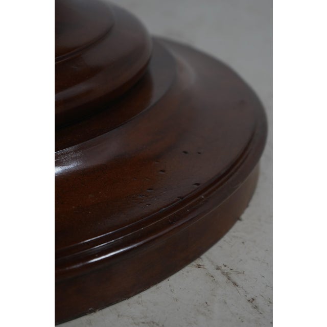 Woodbridge Round Cherry Dining Room Table For Sale - Image 9 of 12