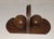 Art Deco Bookends with Oak Angles and Brown Maple Balls, 1930s, Set of 2 For Sale - Image 4 of 5