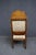 Wood Renaissance Revival Quarter Sawn Oak Throne Armchair For Sale - Image 7 of 10