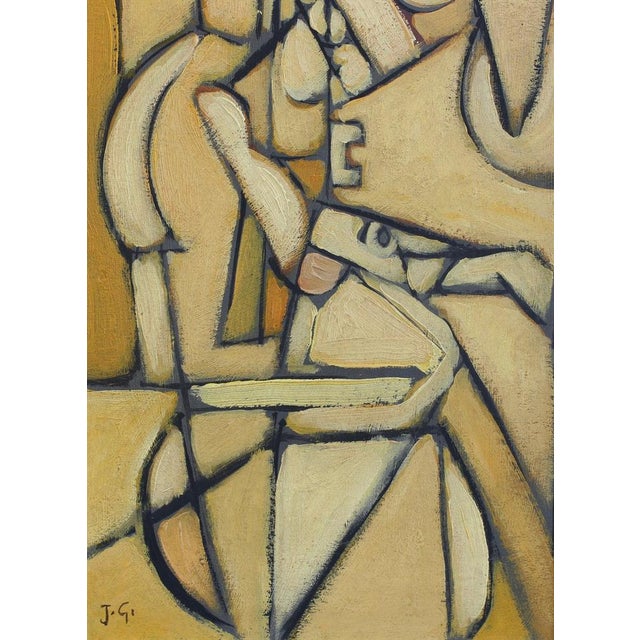 Postwar European Artist, The Vanguard Series Nr. XXV Abstract Composition, 1950s-1970s, Oil on Board, Framed For Sale - Image 6 of 10