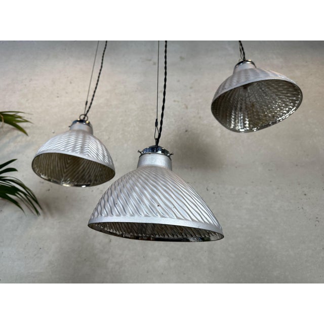 Black Pendant Lamps from Helioray, 1950s, Set of 3 For Sale - Image 8 of 13